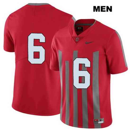 Brian Snead Ohio State Buckeyes Nike Elite Authentic Mens Stitched  6 Red College Football Jersey Without Name Jersey